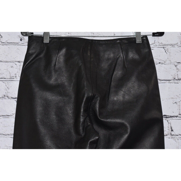 Hugo Buscati Collection Soft Leather Pants Womens Size 4 Lined - Picture 6 of 6